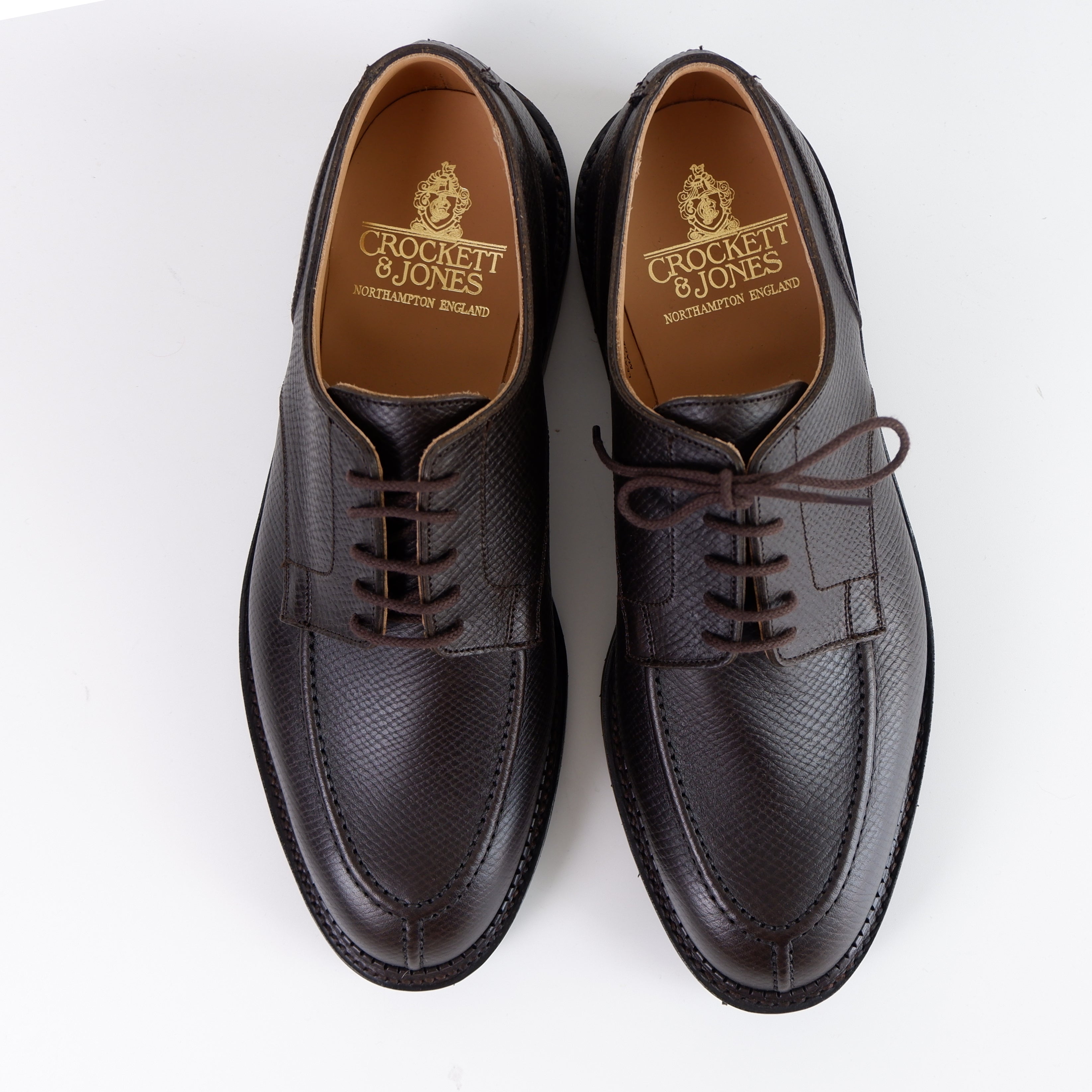 CROCKETT & JONES Denver - Dark Brown Hatch Grain Sides – Fera