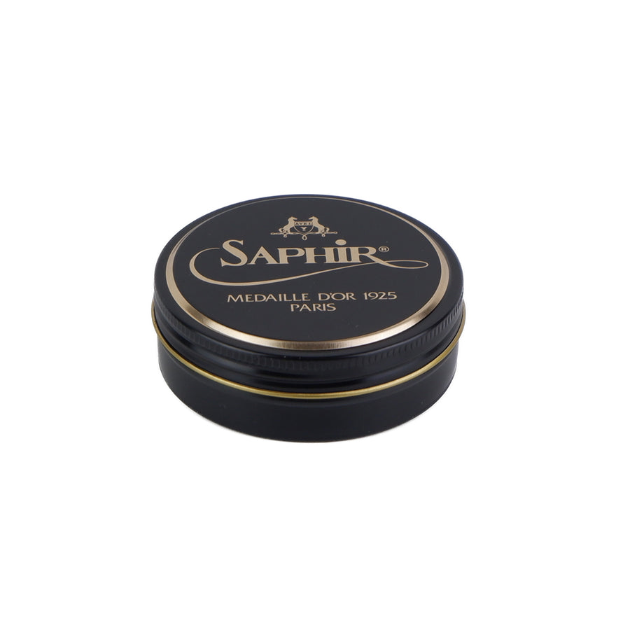 SAPHIR Pate de Luxe Wax in verschiedenen Farben.